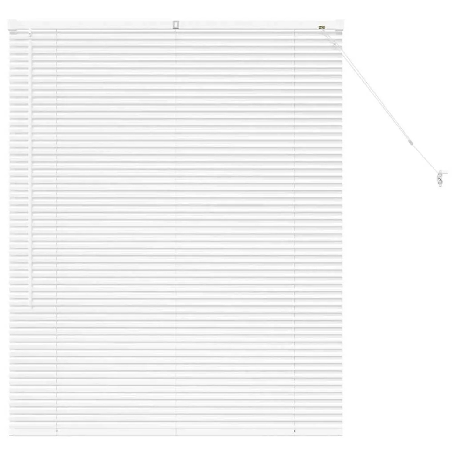 vidaXL Balkenjalousien mit Vorhängen Weiß 130 x 100 cm Aluminium 42005972 günstig online kaufen