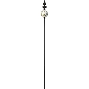 Gartenstecker mit Keramik-Kugel (71 cm) als Gartendekoration.