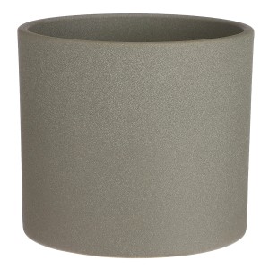 Mica Decorations Übertopf Era, Keramik, Ø 19,5 cm, grün. Schlichter Pflanztopf für Innen und Außen.