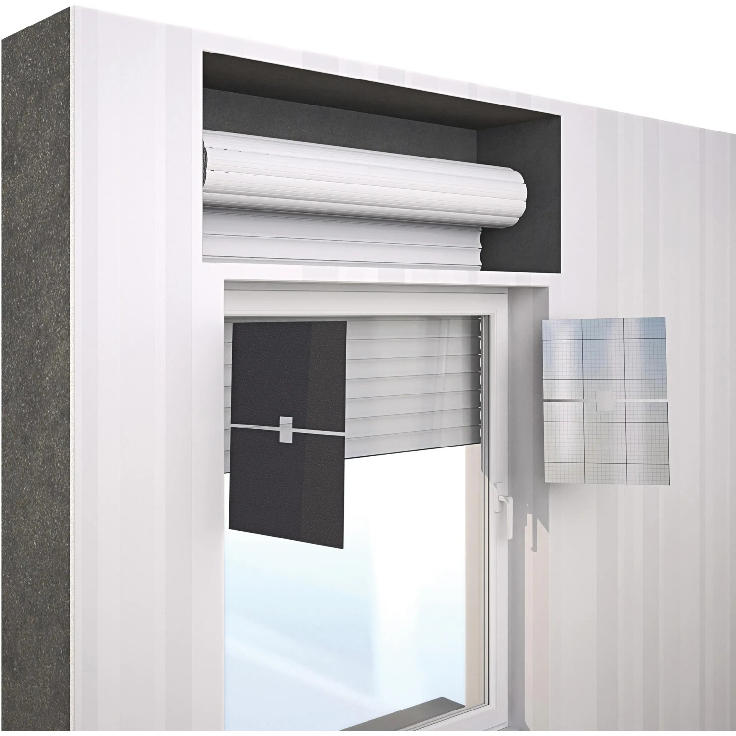 Selitherm Zubehör-Set zur Rollladenkastendämmung im Detail.