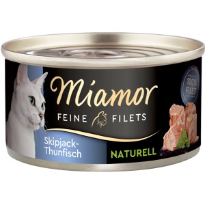 Miamor Skipjack & Thunfisch Katzen-Nassfutter Dose, feine Filetstückchen.