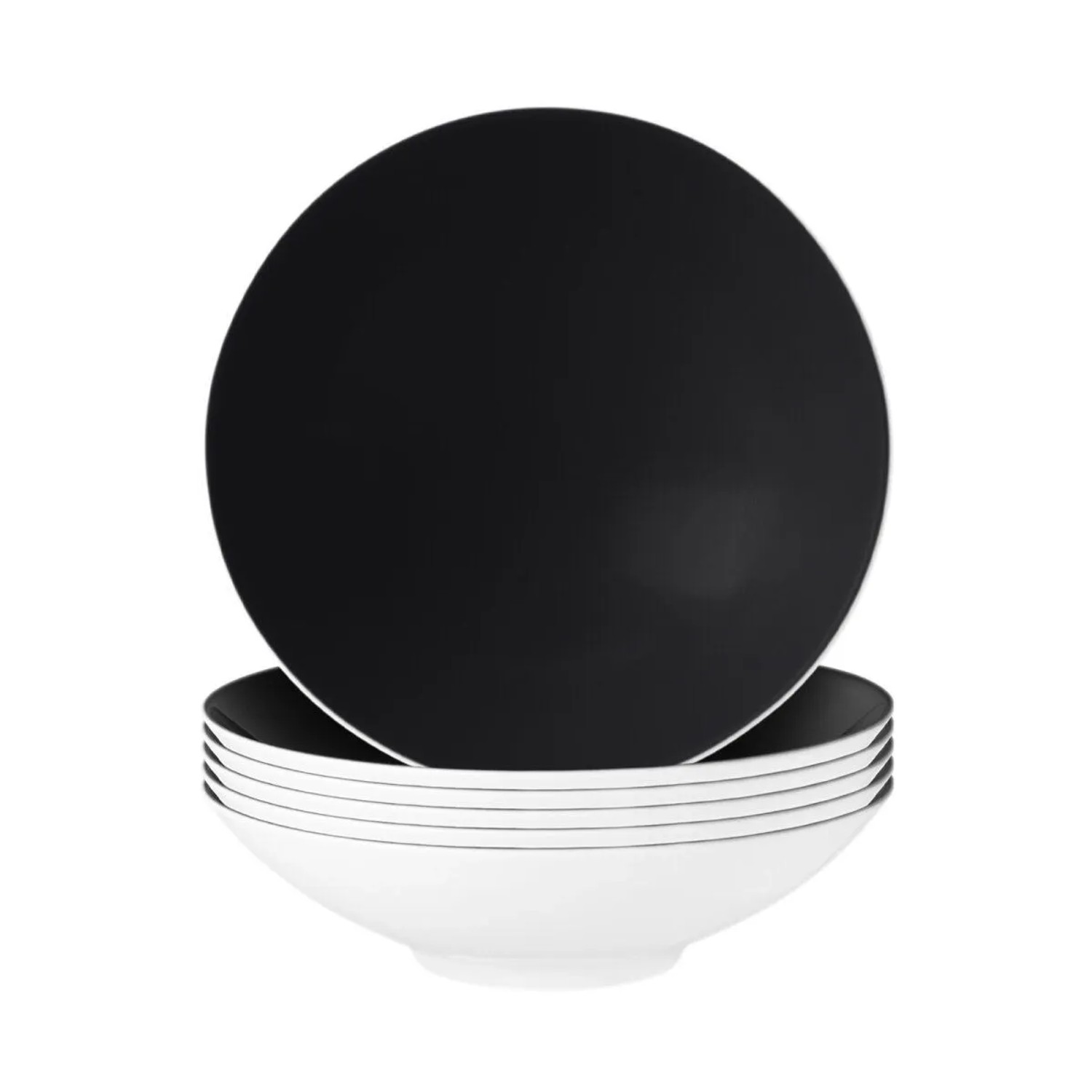 Seltmann Weiden Life Fashion Suppenteller 20 cm 6er Set Glamorous Black
