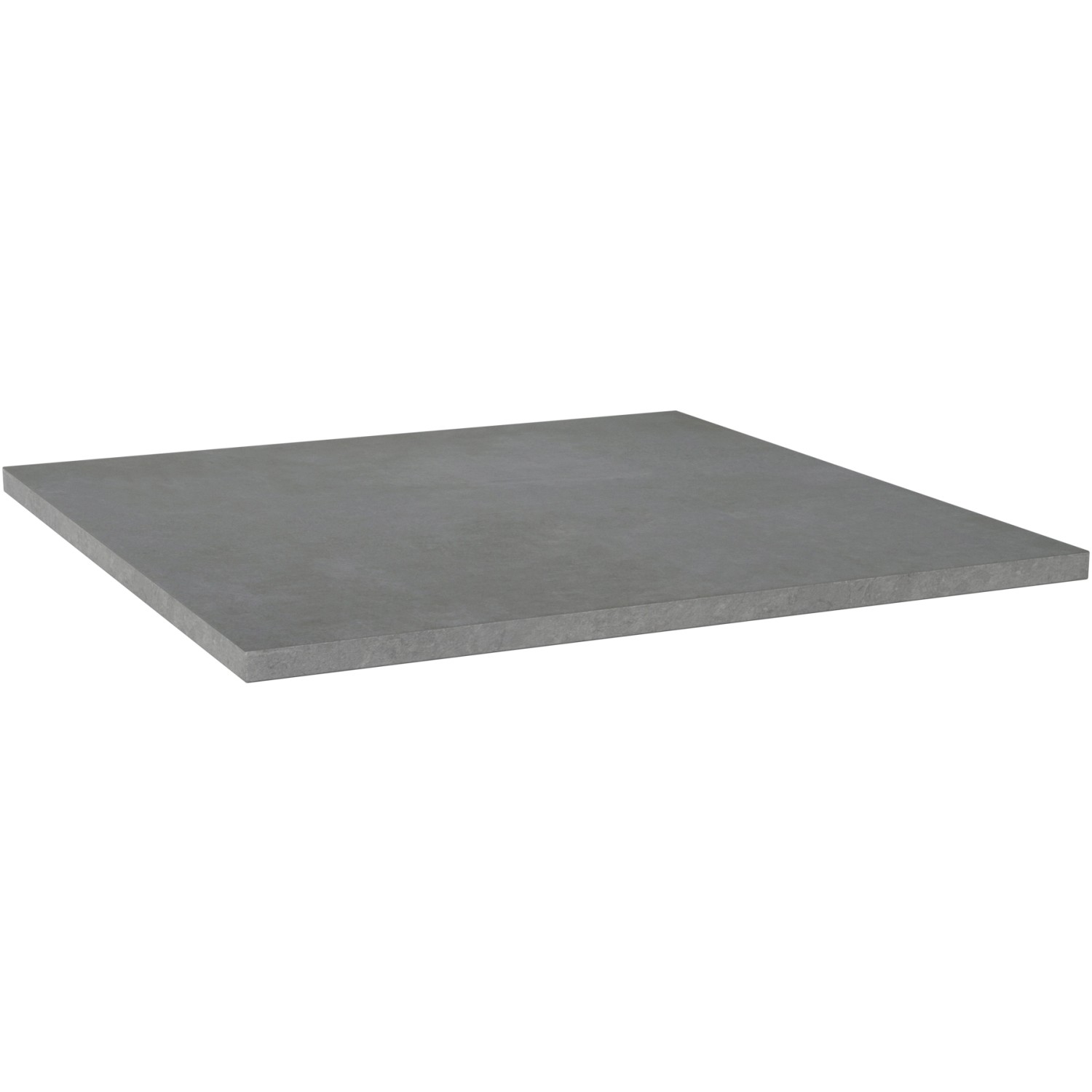 Feinsteinzeug Terrassenplatte Stark Grau, 60x60x2 cm, frostsicher und robust.