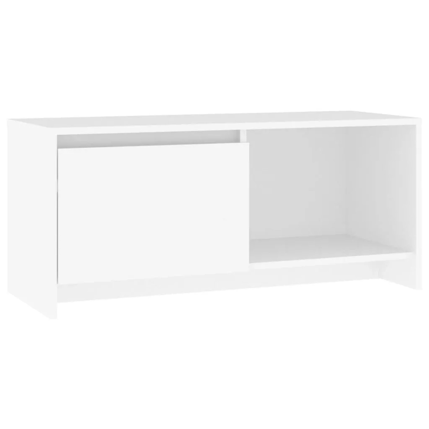 vidaXL TV-Schrank Weiß 90x35x40 cm Holzwerkstoff 809782
