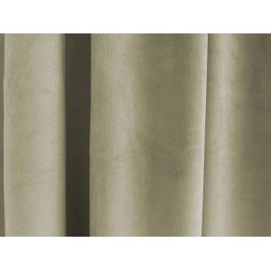 Blickdichter, beiger Fenstervorhang Velia Ecru mit verdeckten Schlaufen.