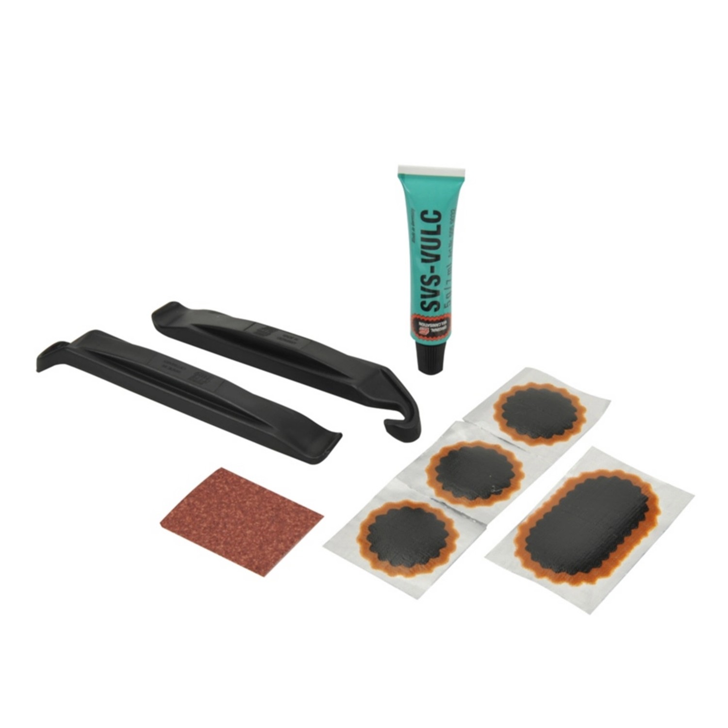 56-teiliges Fahrrad Reparaturset - Flickzeug Mit Reifenhebern & Ventilen