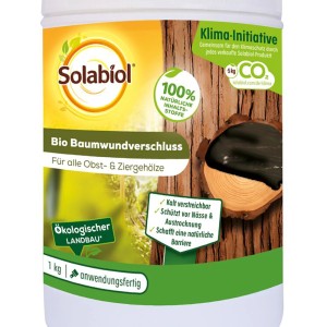 Solabiol Bio Baumwundverschluss 1 kg: Schutz vor Nässe und Austrocknung für Obst- und Ziergehölze.