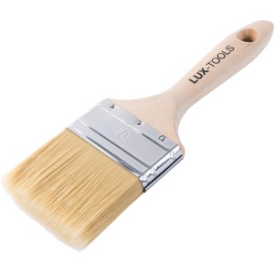 LUX-TOOLS PRO Flachpinsel, 70 mm, 6er-Set für Wandfarben und Lacke.
