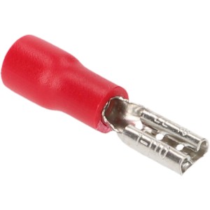 Cartrend Flachsteckhülse, rot, 2,8 mm, für Autoelektrik, 20 Stück