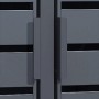 Detailansicht: Weka Metall-Mülltonnenbox Gary für 2 Tonnen in Anthrazit.