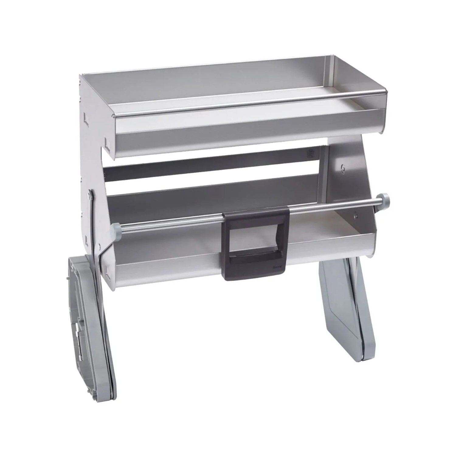 Kesseböhmer iMove Double Tray Silbergrau Auszugsystem für 600 mm Schrankbreite