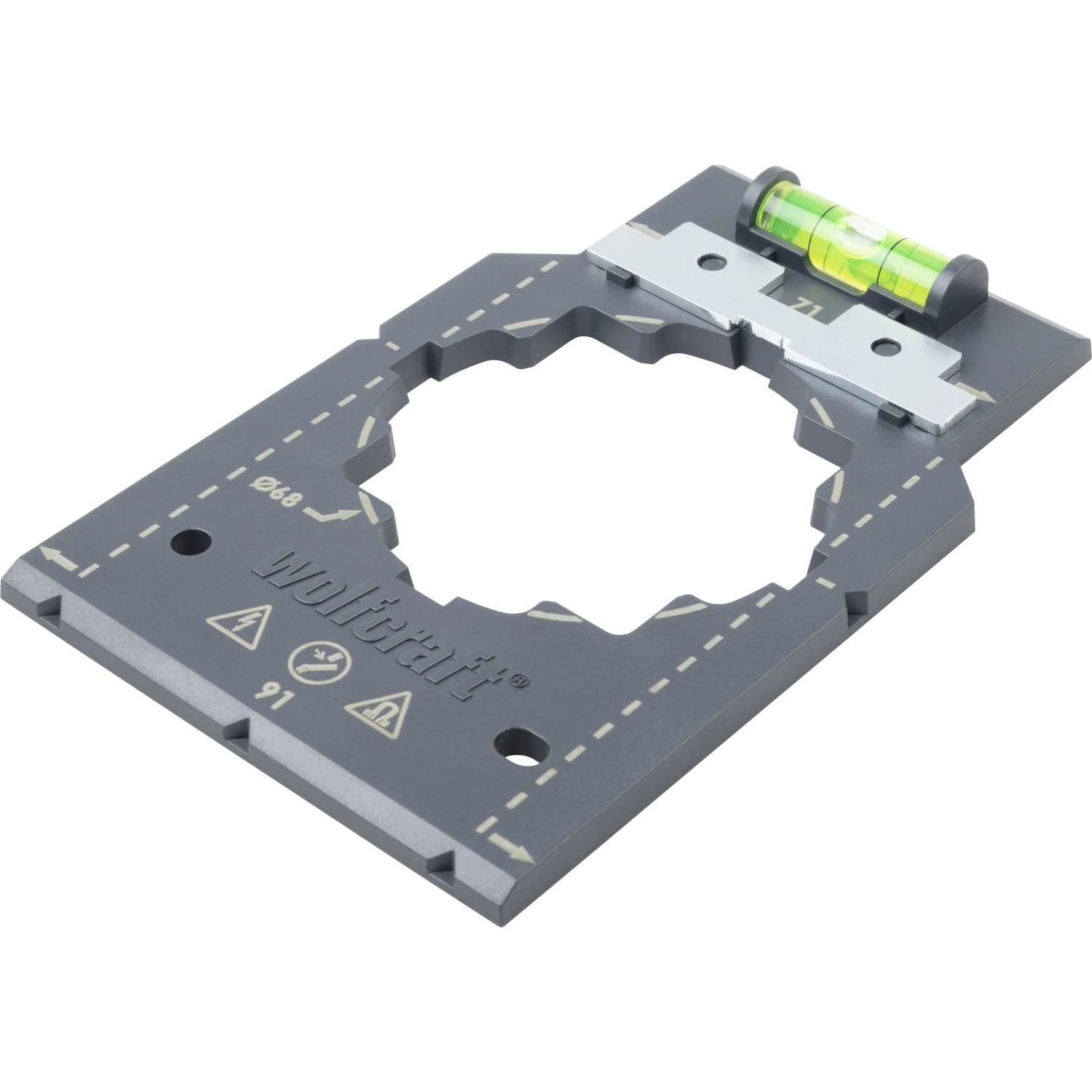 wolfcraft Markier- und Ausrichtschablone