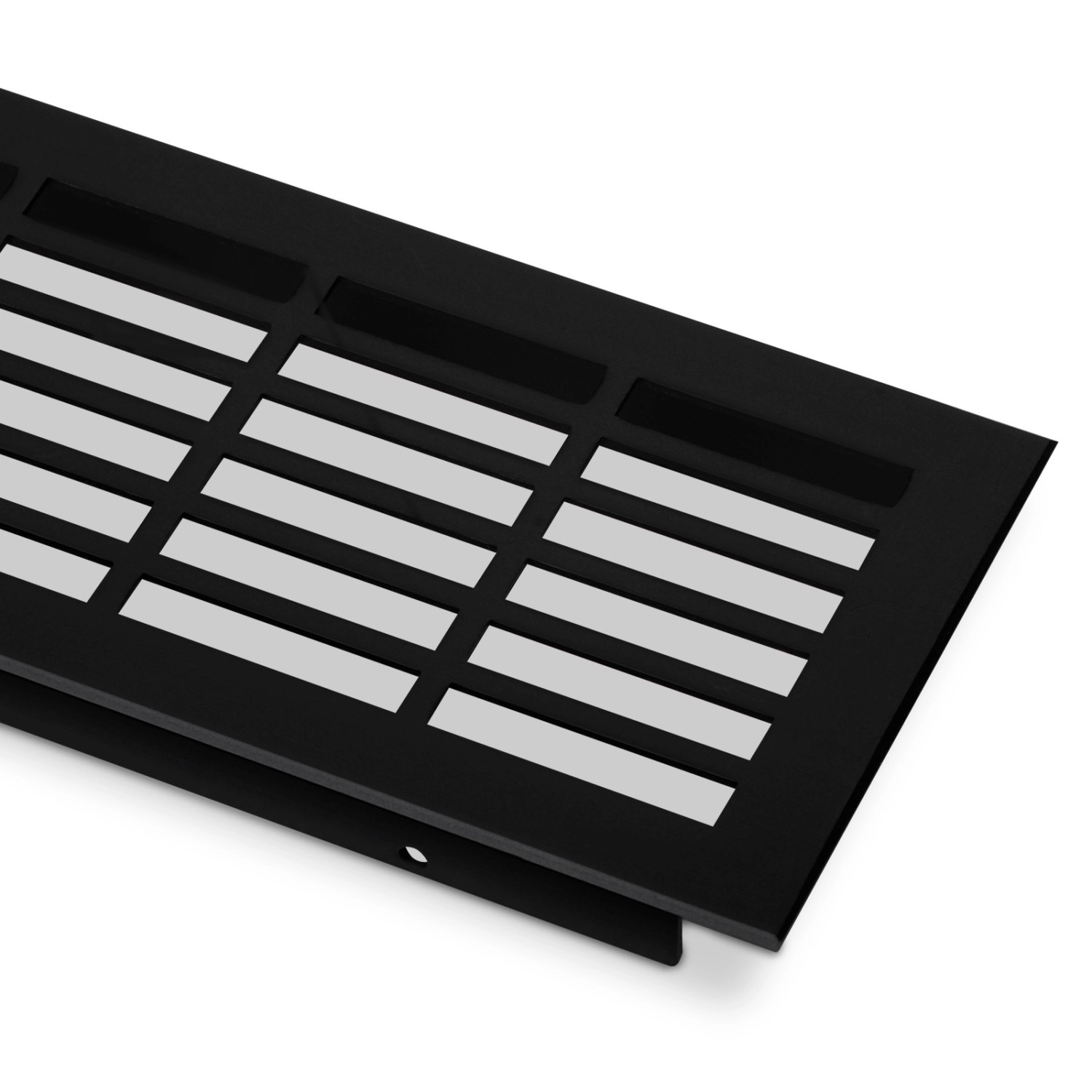 SOTECH Lüftungsgitter Lochung Eckig Schwarz Eloxiert 250 mm