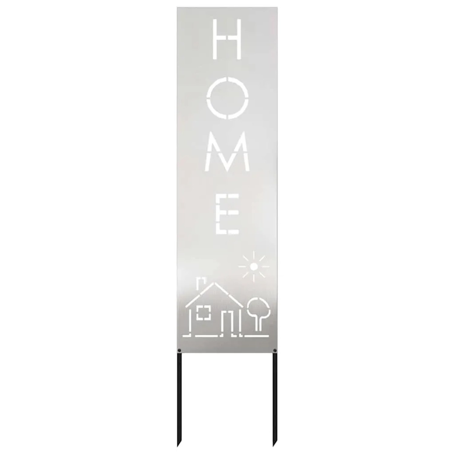 vidaXL Garten Sichtschutz-Leinwand Silber 32 x 140 cm Edelstahl 876270