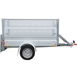 Stema Gitteraufsatz (66 cm hoch) für Variolux 750 Autoanhänger, verzinktes Lochblech.