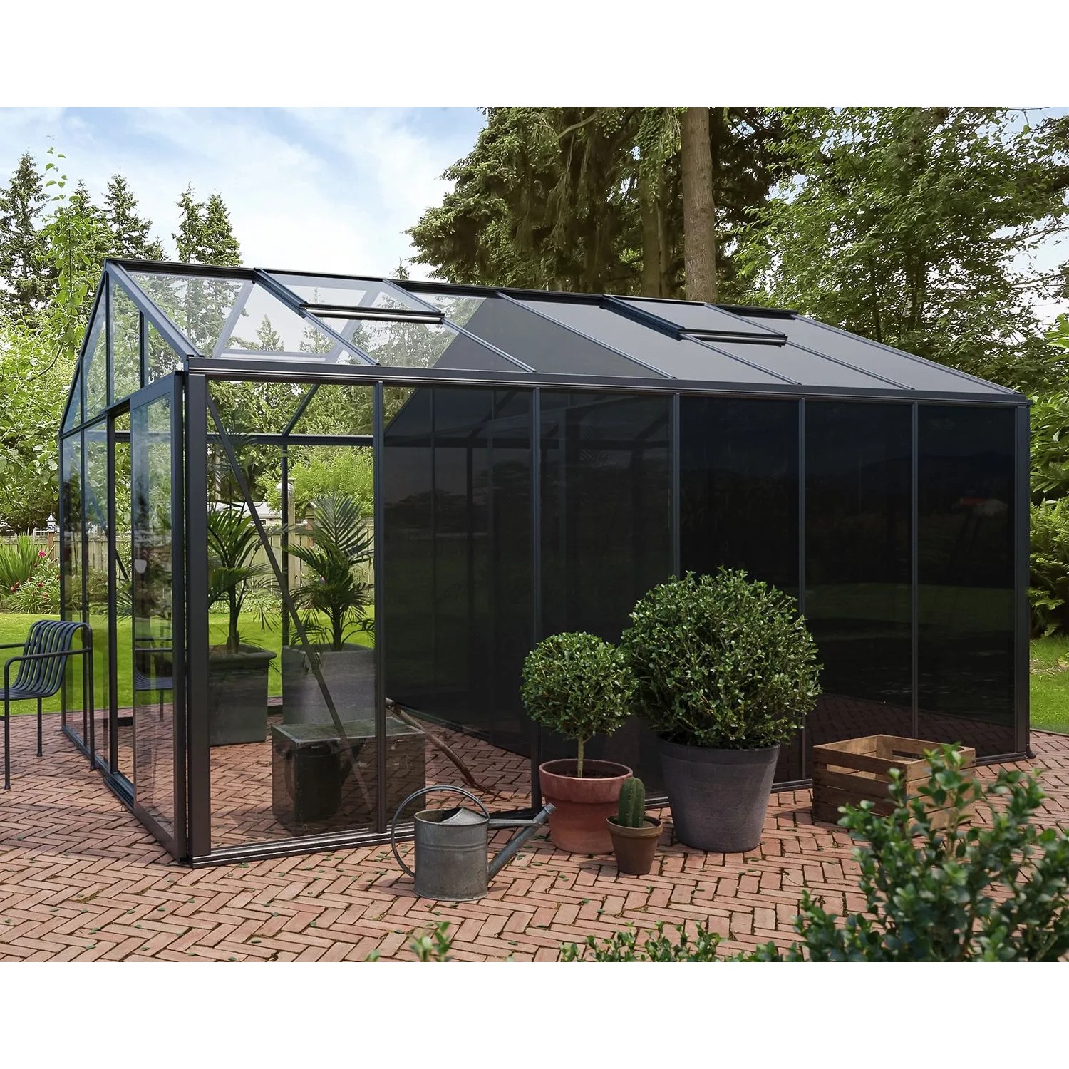Bloomcabin Premium-Qualität Gewächshaus Klassik mit Grossem Integriertem Stauraum GHCLS12