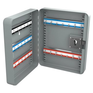 Basi - Schlüsselschrank - SS 100 PZ - Grau - vorgerichtet für Profil-Halbzylinder - 35 Haken - 2171-0045