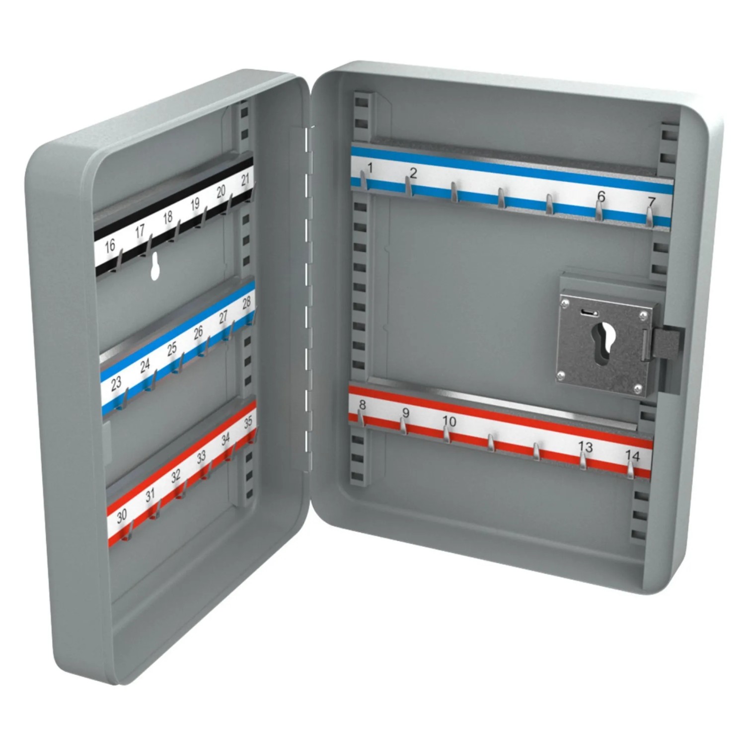 Basi - Schlüsselschrank - SS 100 PZ - Grau - vorgerichtet für Profil-Halbzy günstig online kaufen