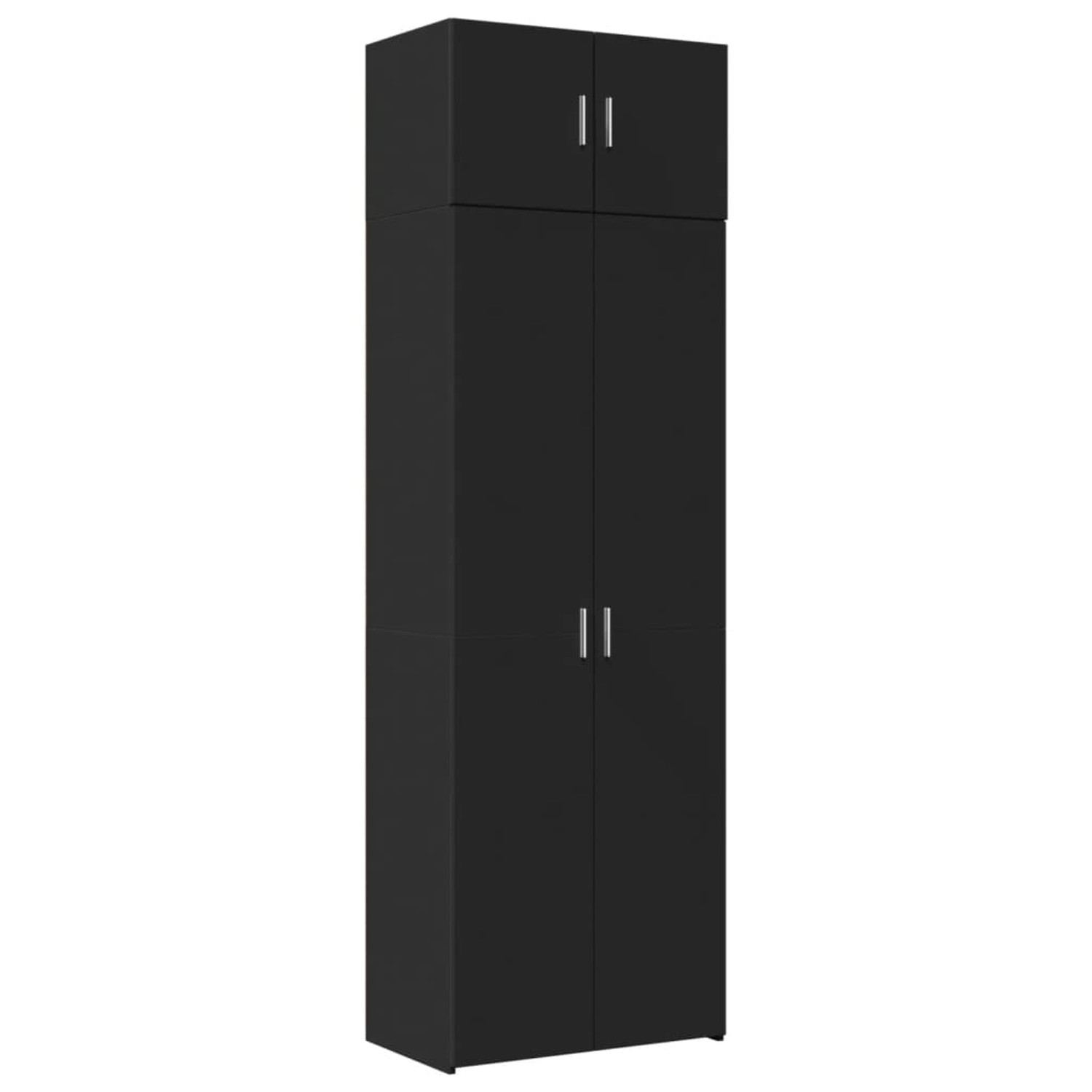 vidaXL Hochschrank Schwarz 70x42,5x225 cm Holzwerkstoff 3281323 günstig online kaufen