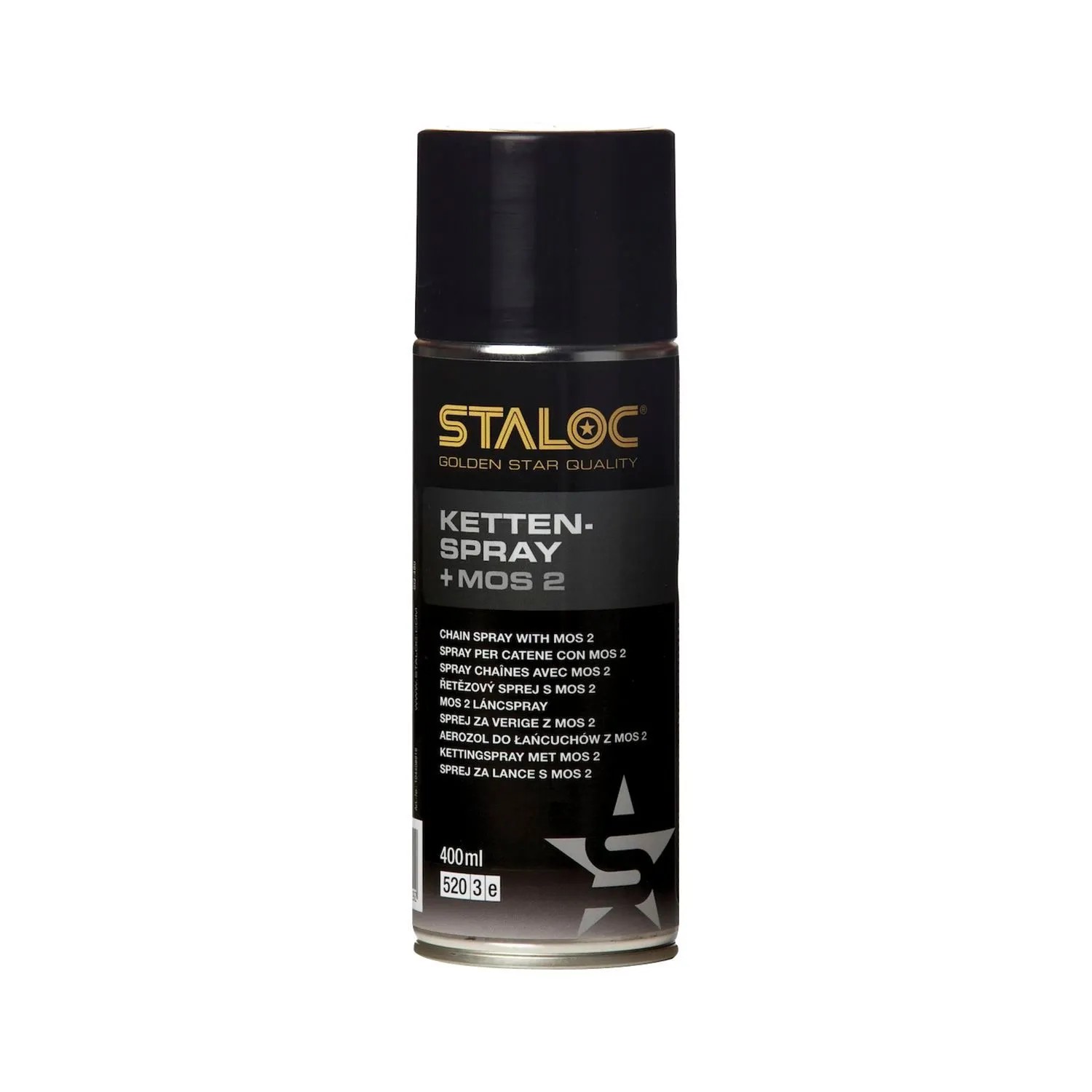 Staloc Kettenspray mit MoS2 Langzeit-Schmierstoff 400 ml