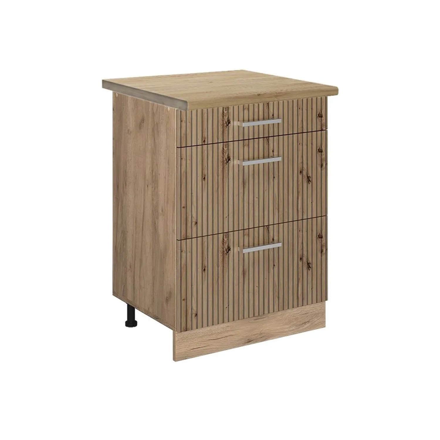 Vicco Küchenunterschrank R-Line Artisan-Eiche Goldkraft Eiche 60 cm mit Schubladen AP Eiche