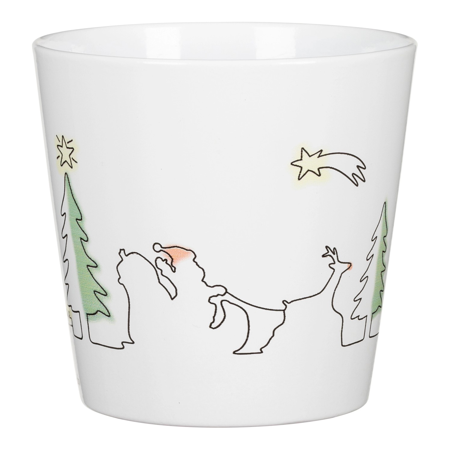 Scheurich Übertopf Santas Ride Ø 14 cm x 13,2 cm Weiß günstig online kaufen