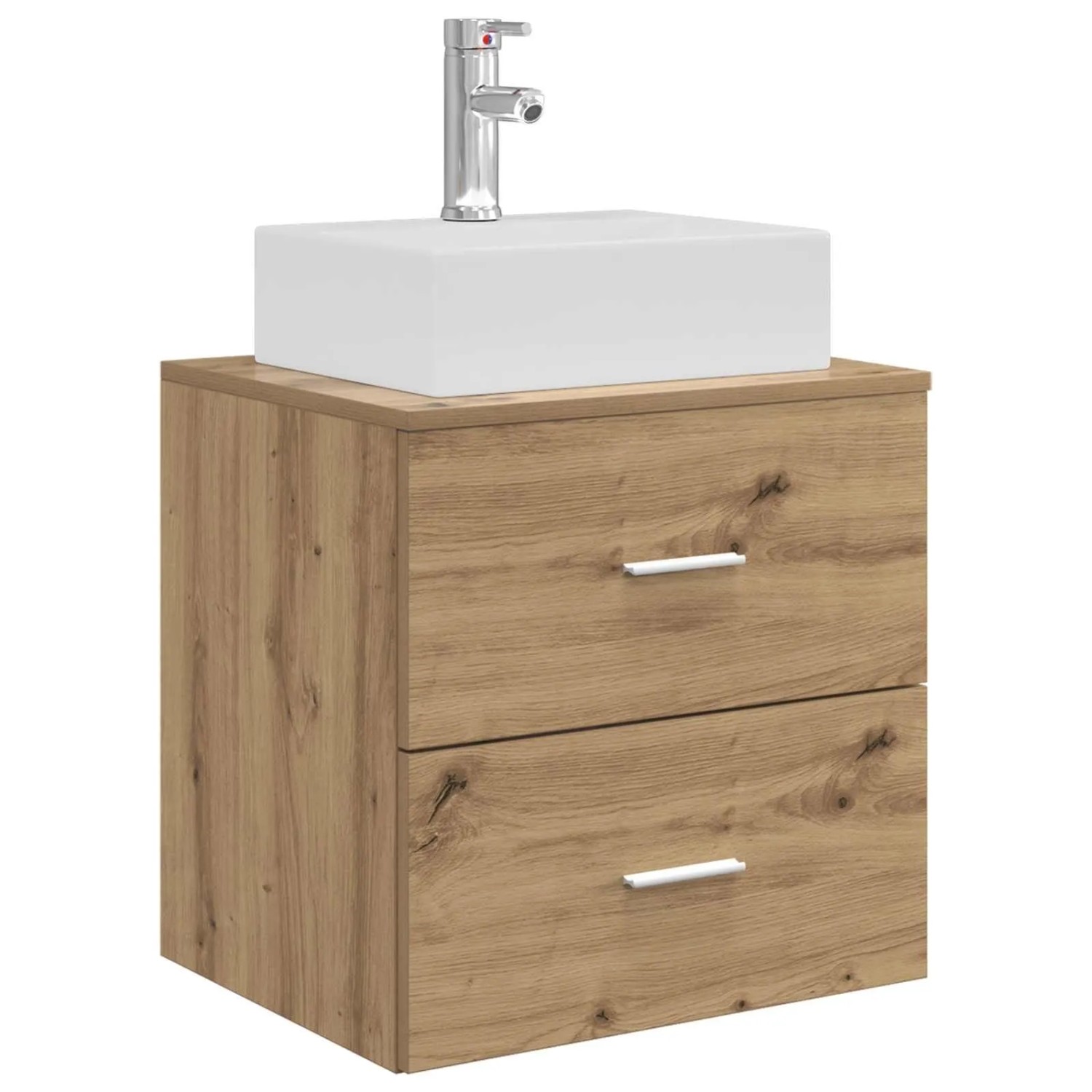vidaXL Wandmontierte Waschtisch Artisan-Eiche 49,5 x 41 x 62,5 cm 890285