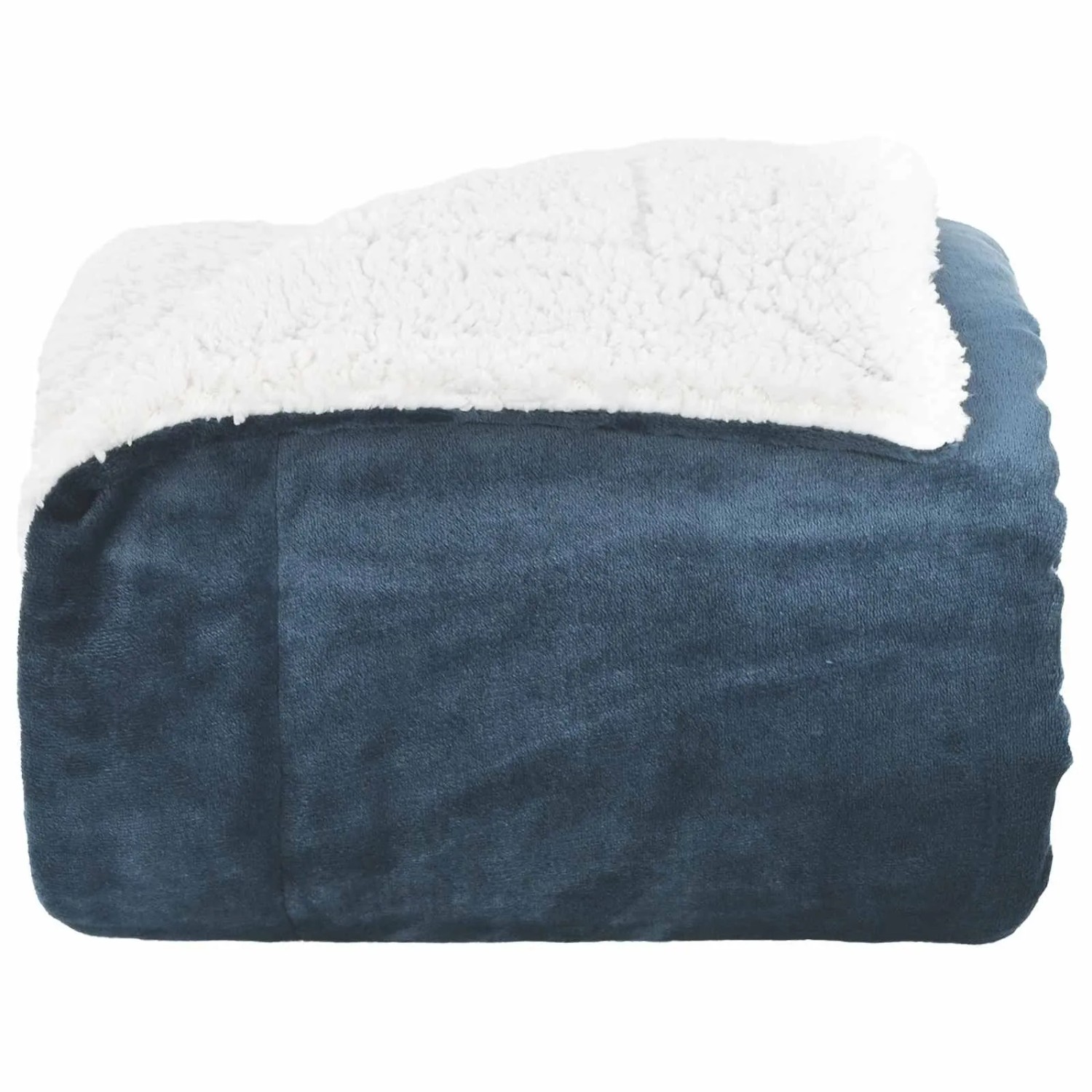 vidaXL Überwurfdecke Marineblau 150 x 200 cm Fleece 42016990