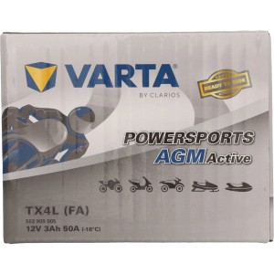 Varta MoBa Batterie 3Ah Powersports Active AGM im Karton, geeignet für Motorrad, Quad, Jetski.