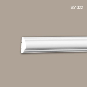 Weiße PROFHOME Wand- und Friesleiste im 10er Set (20 m) für Paneel-Zubehör.