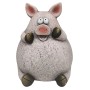 Mehrfarbige Deko-Figur Schwein (29 cm) von Boltze für Garten und Wohnbereich.