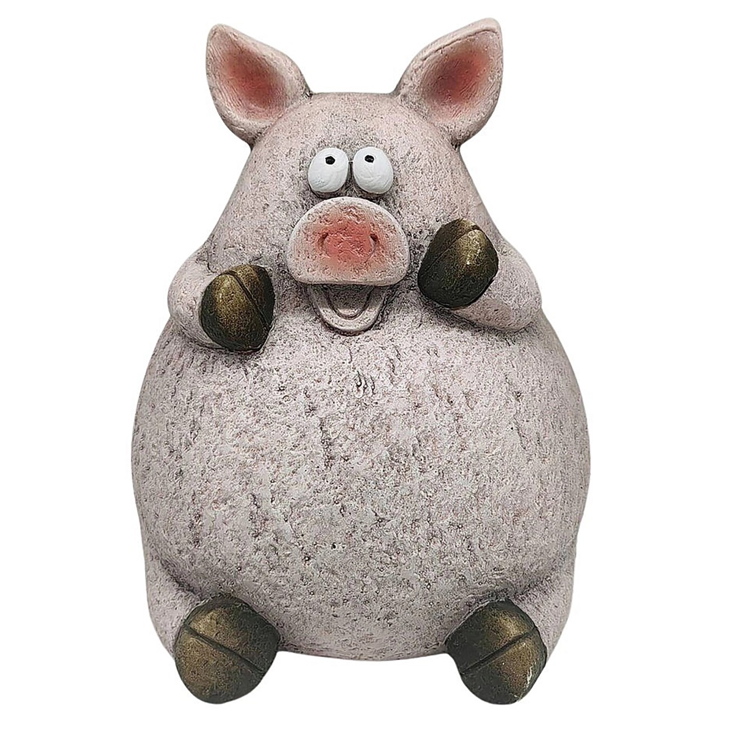 Boltze Deko-Figur Schwein 29 cm Mehrfarbig günstig online kaufen