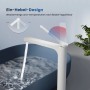 Emke Wasserhahn Waschbeckenarmaturen 335 x 233 x 46 mm Weiß Mischbatterie Küchenarmatur mit Luftsprudler_4