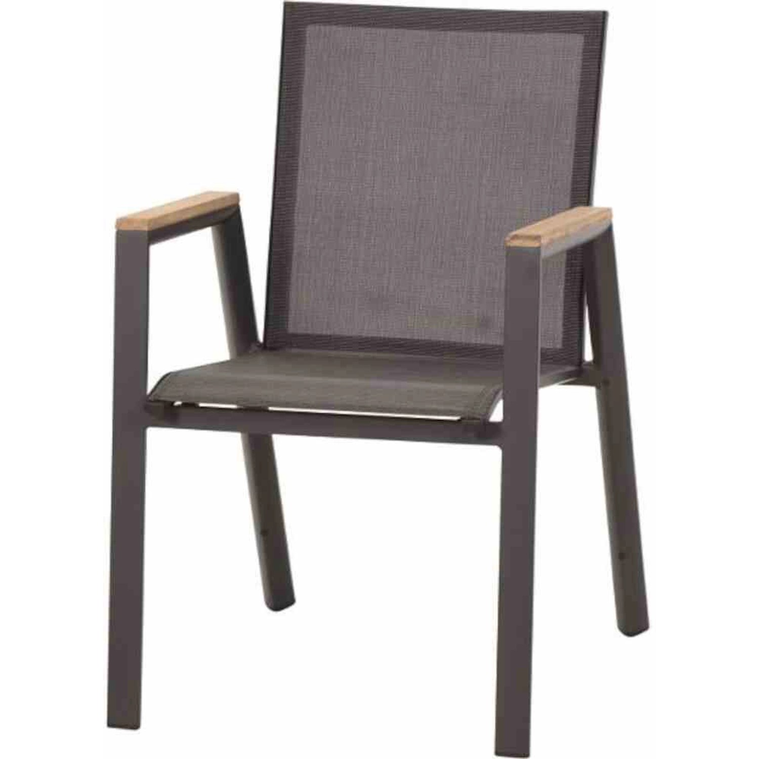 Siena Garden Stapelsessel Savona 66 cm x 56,5 cm x 86 cm Anthrazit Matt FSC®