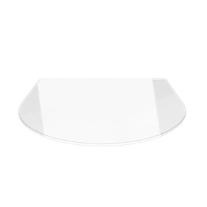 ECOfoxx Funkenschutzplatte Glasbodenplatte Rundbogen 120x140cm