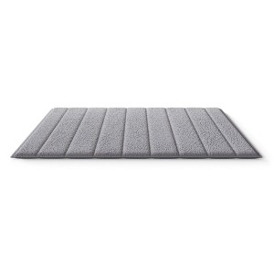 Graue Knuffelwuff Hundematte Linea Travel Velours XXL, gesteppt, für Hunde