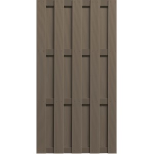 Elephant WPC Bohlenzaun Color Line, braun, 180x90x3,3 cm. Sichtschutzzaun aus WPC.