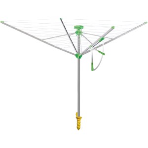 Juwel Novaplus 500 Easy Wäschespinne mit Eindreh-Bodenhülse, 180x195x195cm.