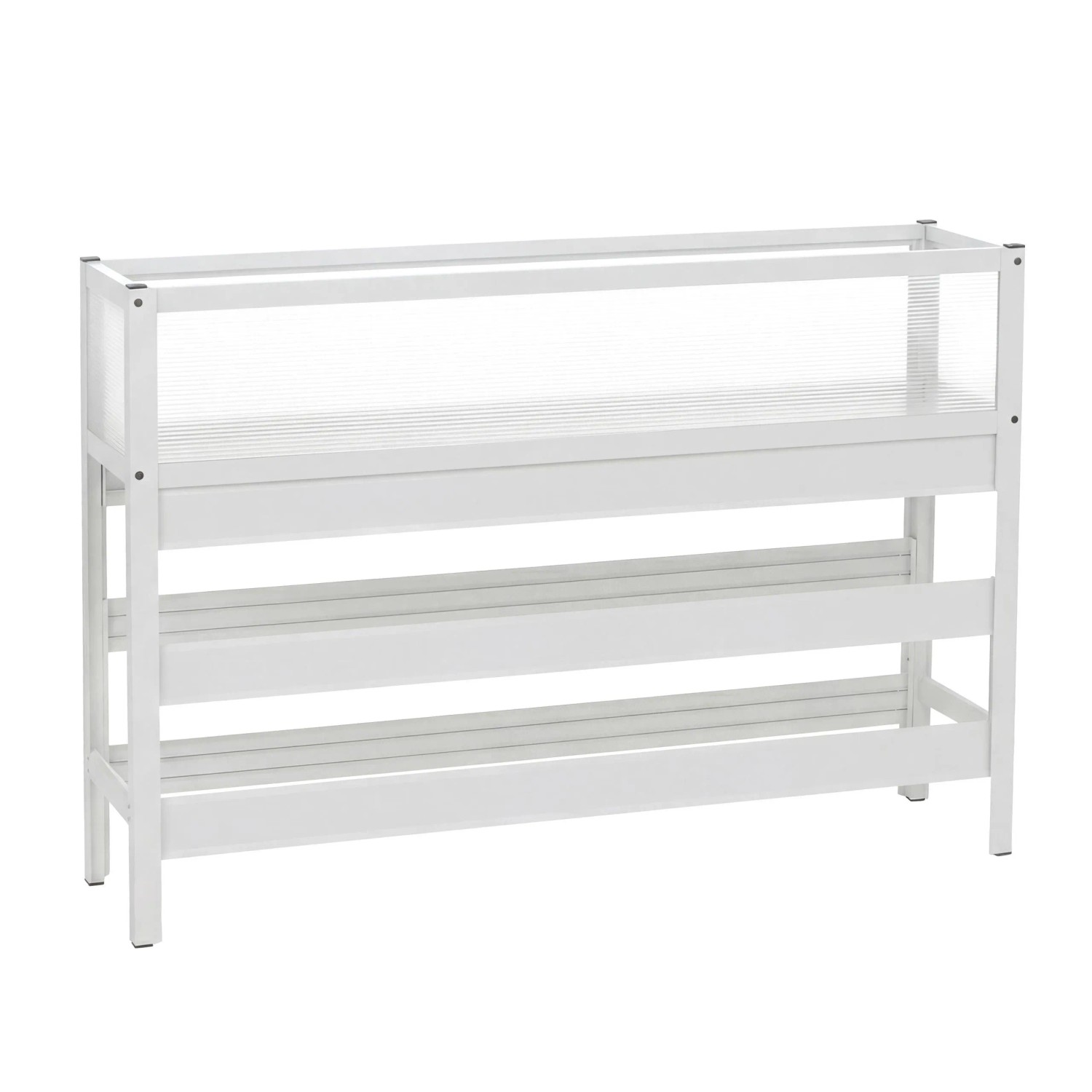 MCW Hochbeet P96 Aluminium Transparent 82x120x30cm Weiß