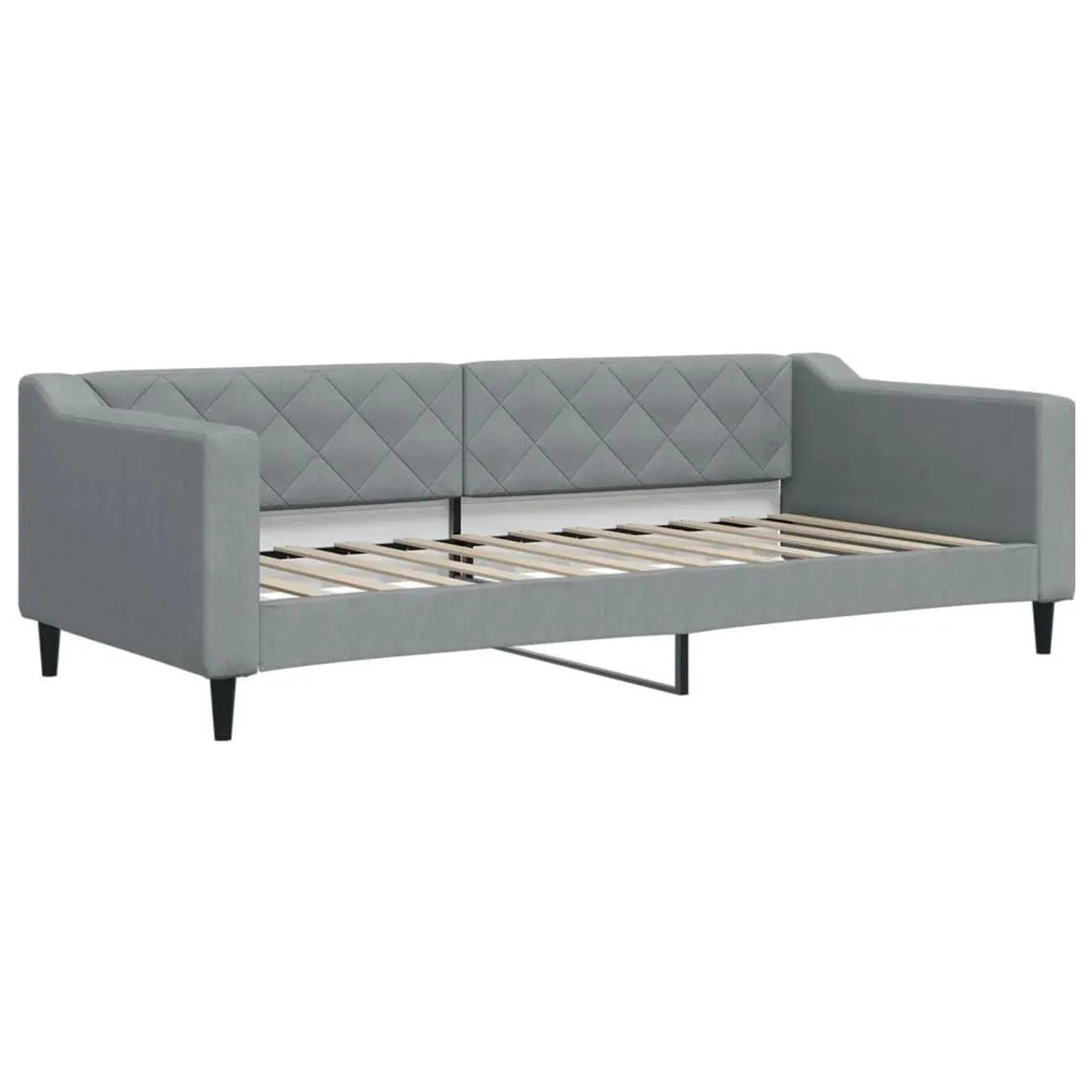 vidaXL Tagesbett Hellgrau 90x200 cm Stoff 354161