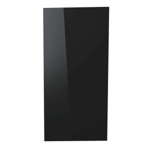 Schwarze Fenix Infrarotheizung ECOSUN Glasheizung, 500W, 120x40cm. Elektrische Heizung mit Glasoberfläche.