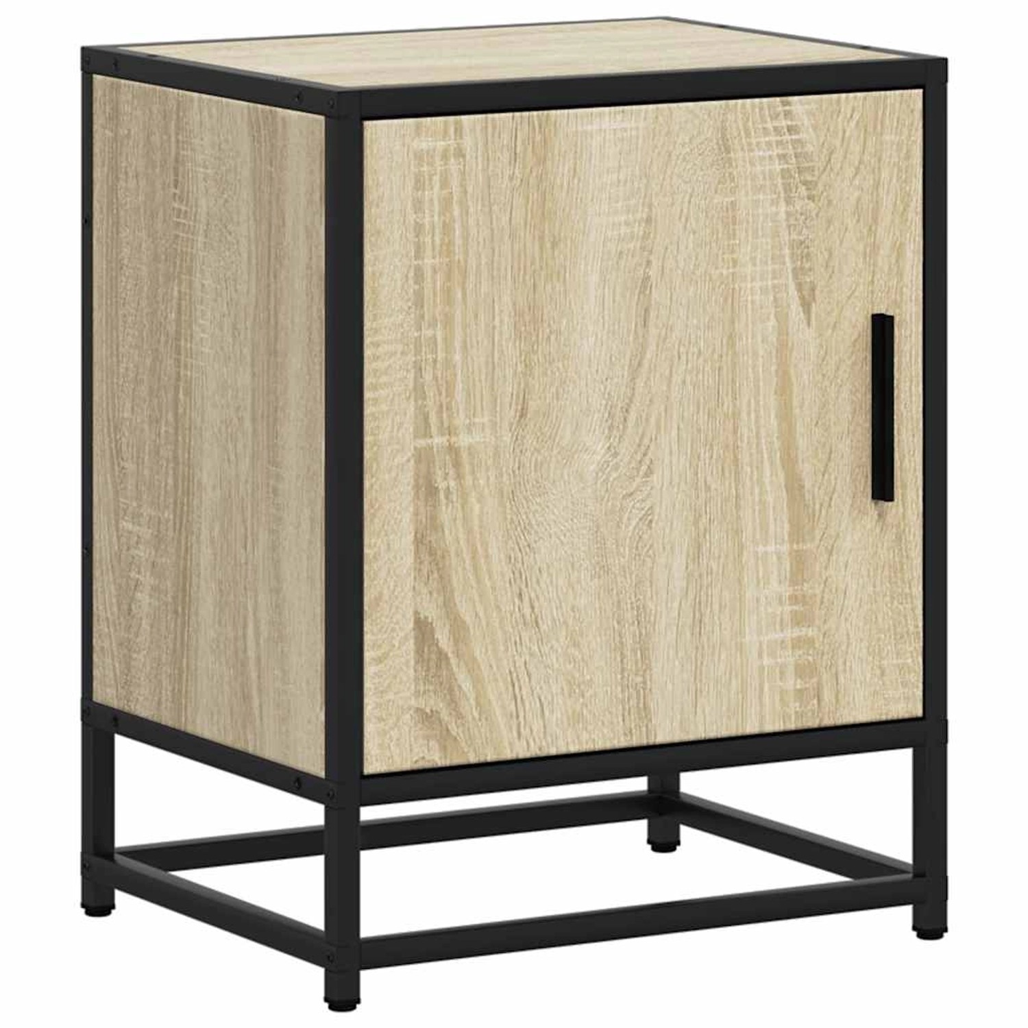 vidaXL Nachttisch Sonoma-Eiche 40x31x50 cm Holzwerkstoff und Metall 848711