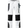 Scheibler Arbeitshose Active Extreme, weiß-anthrazit, Gr. 58, mit Kniepolster-Einschub und vielen Taschen.