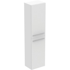 Ideal Standard Bad-Hochschrank i.life A, weiß hochglanz, 30 cm breit. Badezimmerschrank für mehr Stauraum.