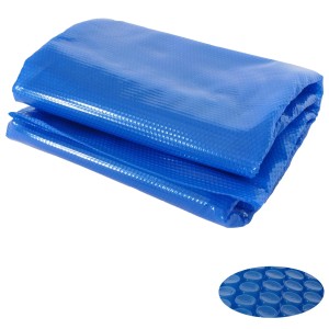 Proregal Pool-Abdeckung HxBxT 0,04x731x361cm Oval 7,31x3,65M Blau Stärke: 400 µm Wärmeplane Abdeckplane Solarplane Solarabdeckung