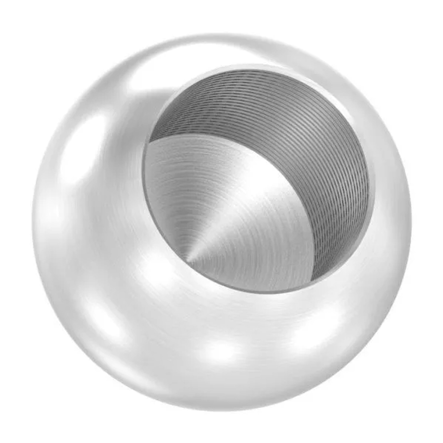 FeNau Vollkugel V2A Ø 20 mm Sackloch 12,2 mm Geschliffen