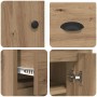 vidaXL Highboard Artisan-Eiche 70 x 35,5 x 67,5 cm Holzwerkstoff 881418_9