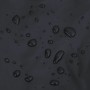 Detailaufnahme: Schwarze Wathose mit Wassertropfen, Arbeitskleidung.