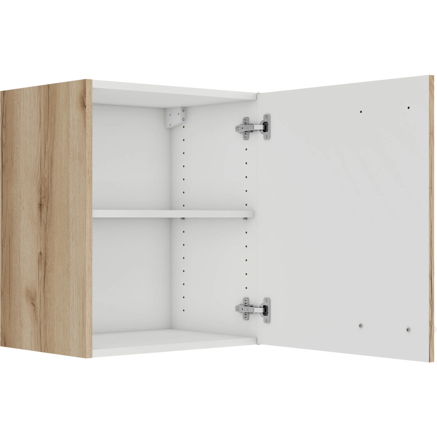 OPTIFIT Livorno290 Küchen-Hängeschrank, 50 cm, Wildeiche Nachbildung, mit Tür und Einlegeboden.