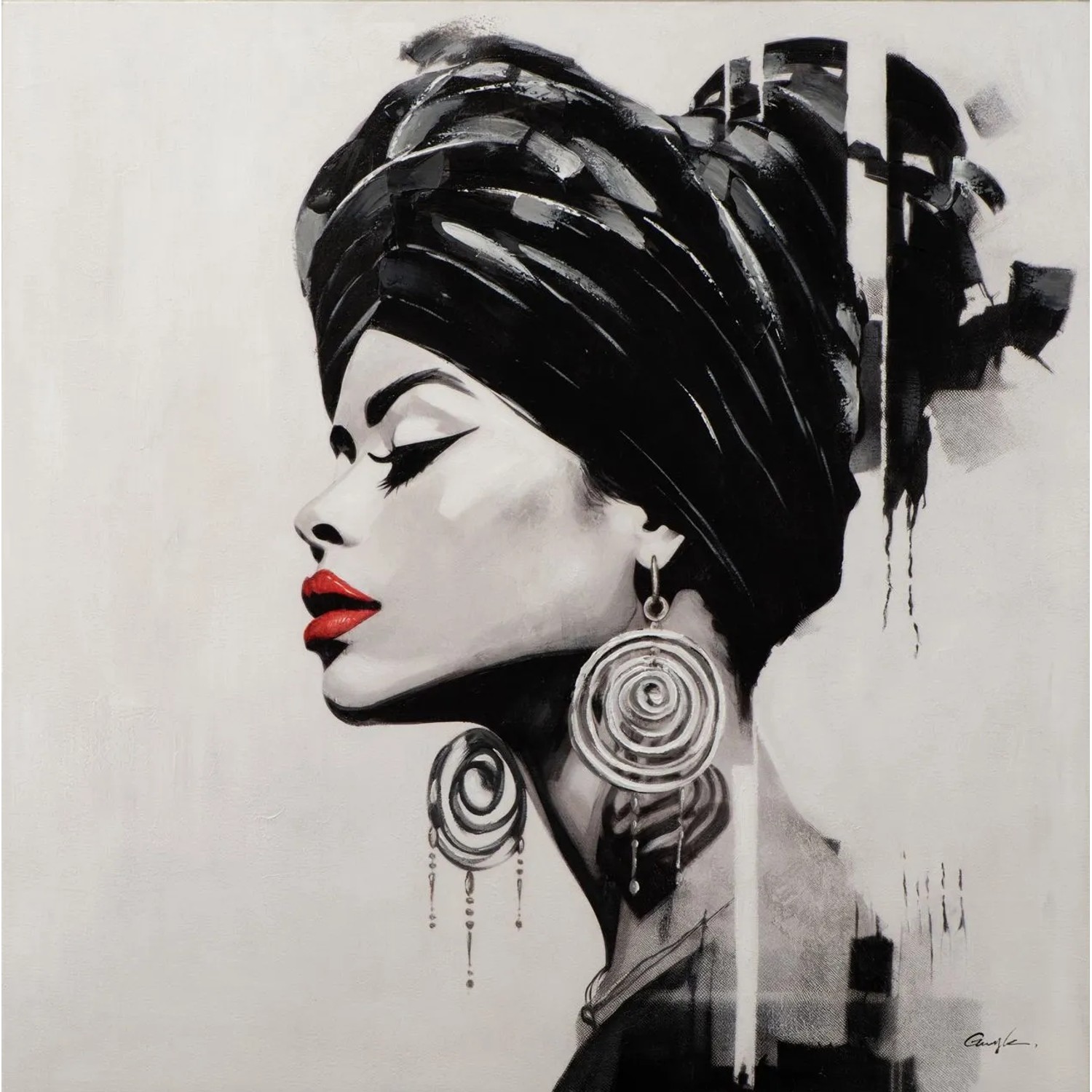 Art Universe Leinwandbild Proud Woman 115 x 115 cm